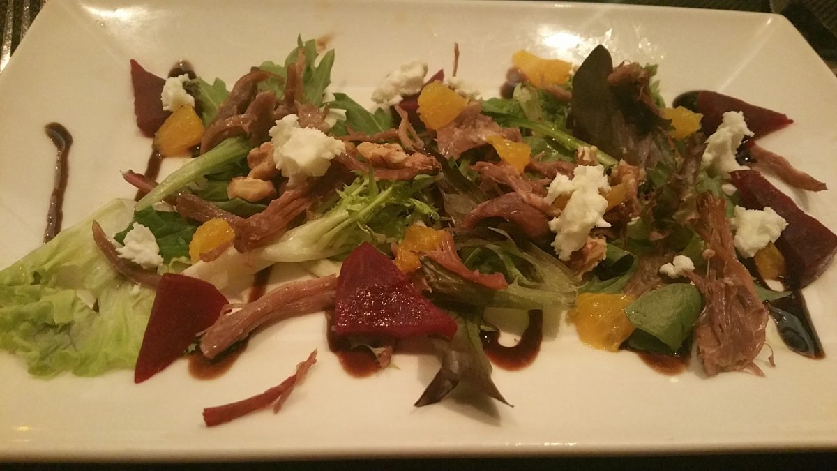 The amazing duck confit salad